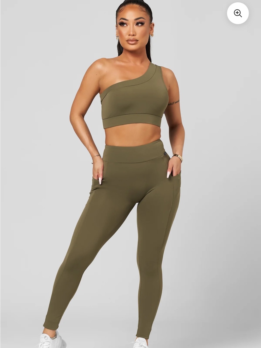 Lici Fit Olive Green Women's Leggings